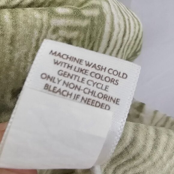 J. Jill Green Geometric Boho Peasant Blouse Hippie Festival L - Picture 11 of 12